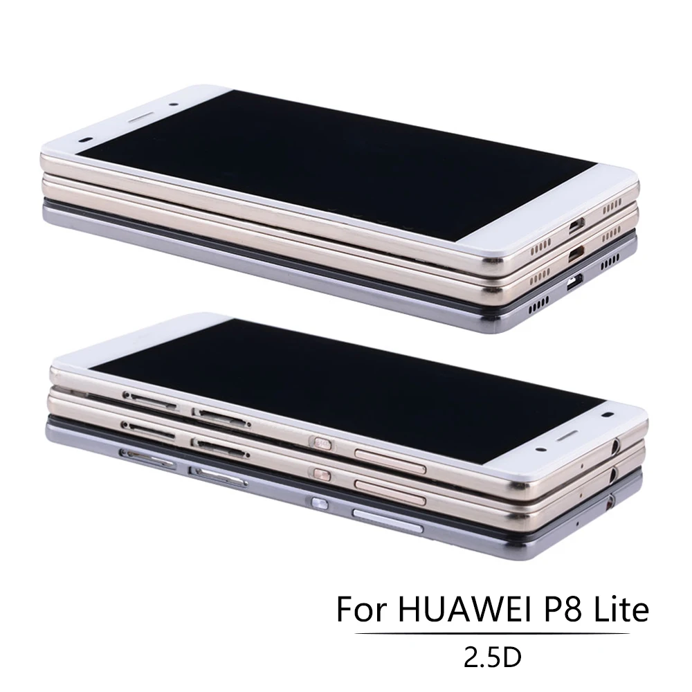 5," ЖК-дисплей для HUAWEI P8 Lite, кодирующий преобразователь сенсорного экрана в сборе для HUAWEI P8 Lite lcd ALE-L21 L04 lcd P8Lite
