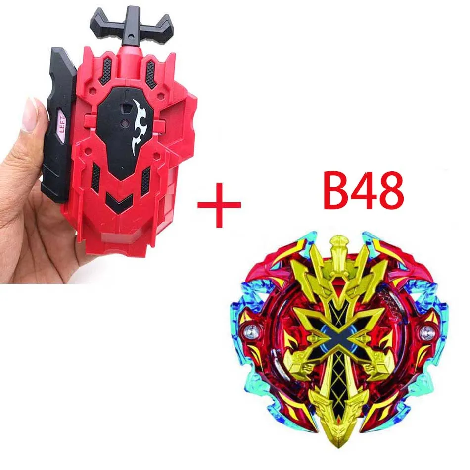B48 Волчок Beyblade BURST B-00 B35 с пусковым устройством Bayblade Bey blade металл пластик Fusion 4D Подарочные игрушки для детей - Цвет: B48
