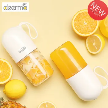 

Deerma Portable Electric Juicer Blender Multipurpose Wireless Mini USB Rechargable Juice Cup Cut Mixer for Travel home 300ml
