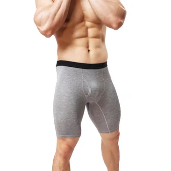

Men's boxers Sports Mid Rise Boxer Shorts Seamless Breathable solid color comfortable Stretchy Underwear male cotton underpants