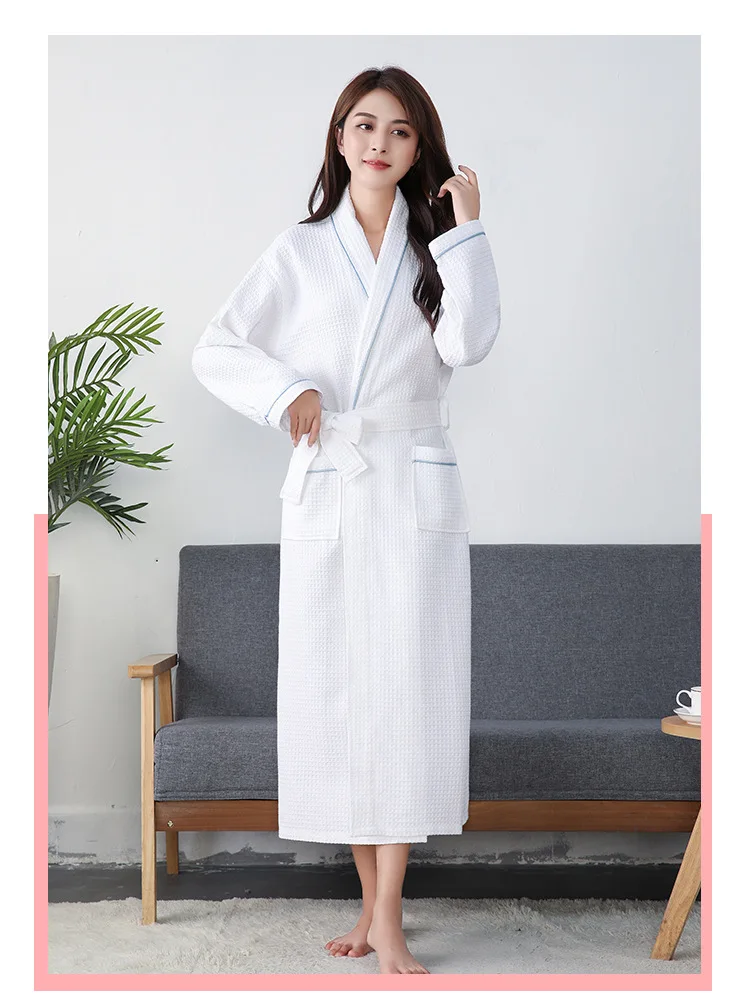 robe senhoras água sugando sleepwear robe feminino casual casa roupão hotel robe