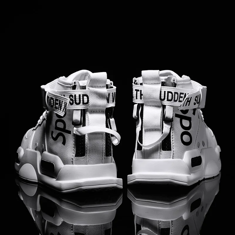 

2019 MEN'S SHOES Winter High Shoes Men Korean-style Trend Canvas Fashion Man Shoe Trendy Shoes Fashion Network Red Versatile Ska