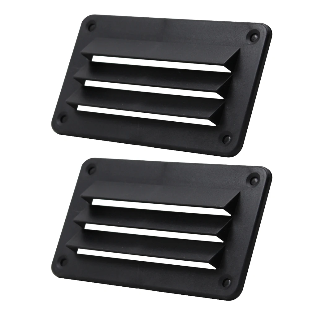 RV Car Marine ABS Plastic Slot Louver Vent AirVent Grille Cover Ventilation