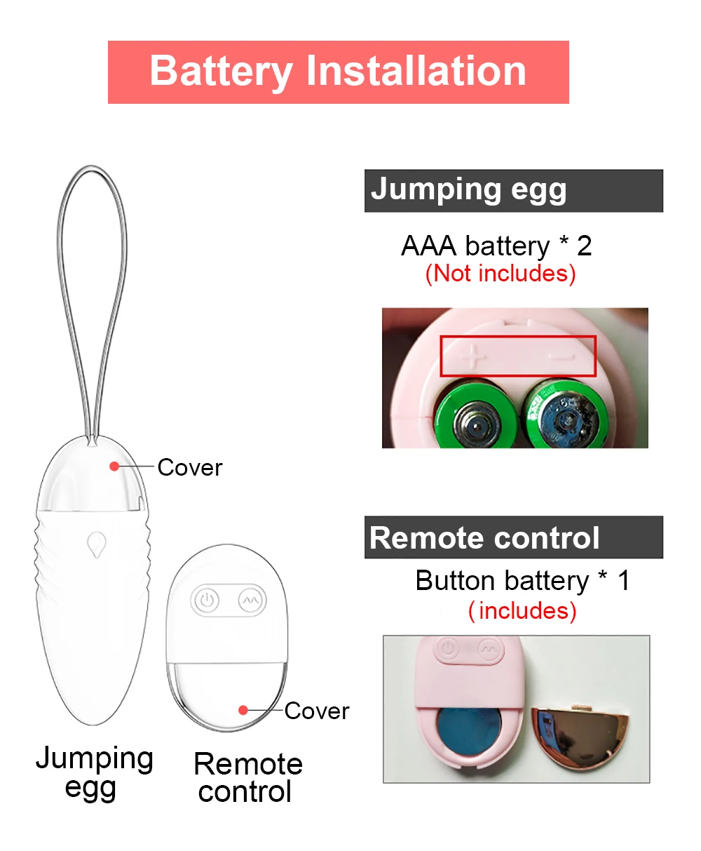 BLACKWOLF Wireless Remote Control Vibrating Egg Clitoris Stimulator Vaginal Massage Ball G-Spot Vibrators Sex Toys for Woman
