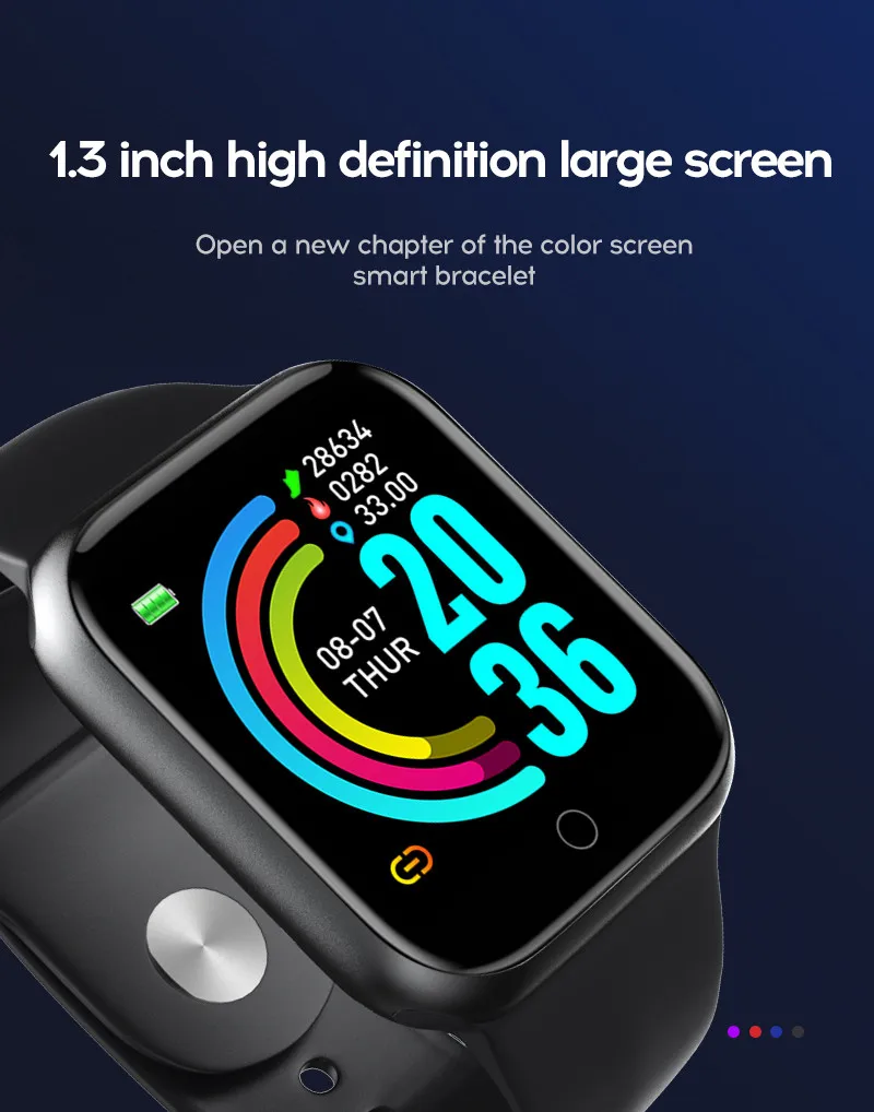 VS B57 B58 Смарт-часы Y68 фитнес-браслет трекер активности пульсометр кровяное давление Bluetooth часы для ios Android