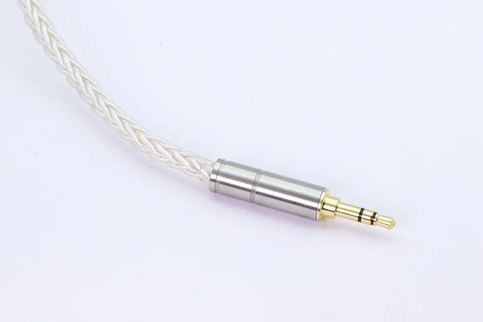 1 шт. MMCX до 3,5 мм jack кабель постоянного тока разъем, с большим объемом 8 жильный кабель, высокое качество, 1,2 м длина MMCX Hi-Fi наушники разъем кабеля