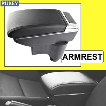 

For Perodua Myvi 2018 - 2019 M800 Storage Box Armrest Arm Rest Dual Layer Black Leather Ashtray Daihatsu Sirion