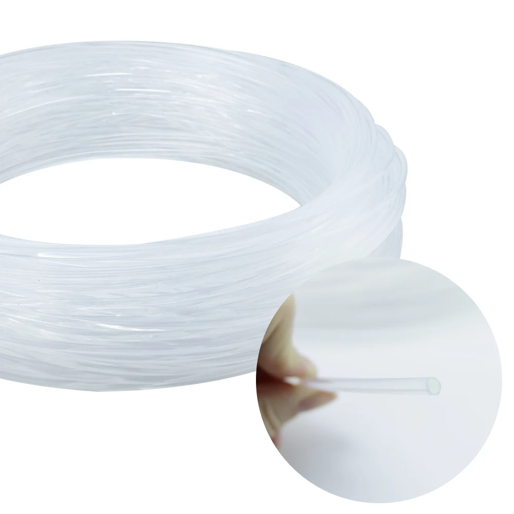 high qualit Side Glow Fiber Optic Light Cable 50M/roll1.5mm~3mm Fiber Optical Cable Car Night Lights Home Decorative Light