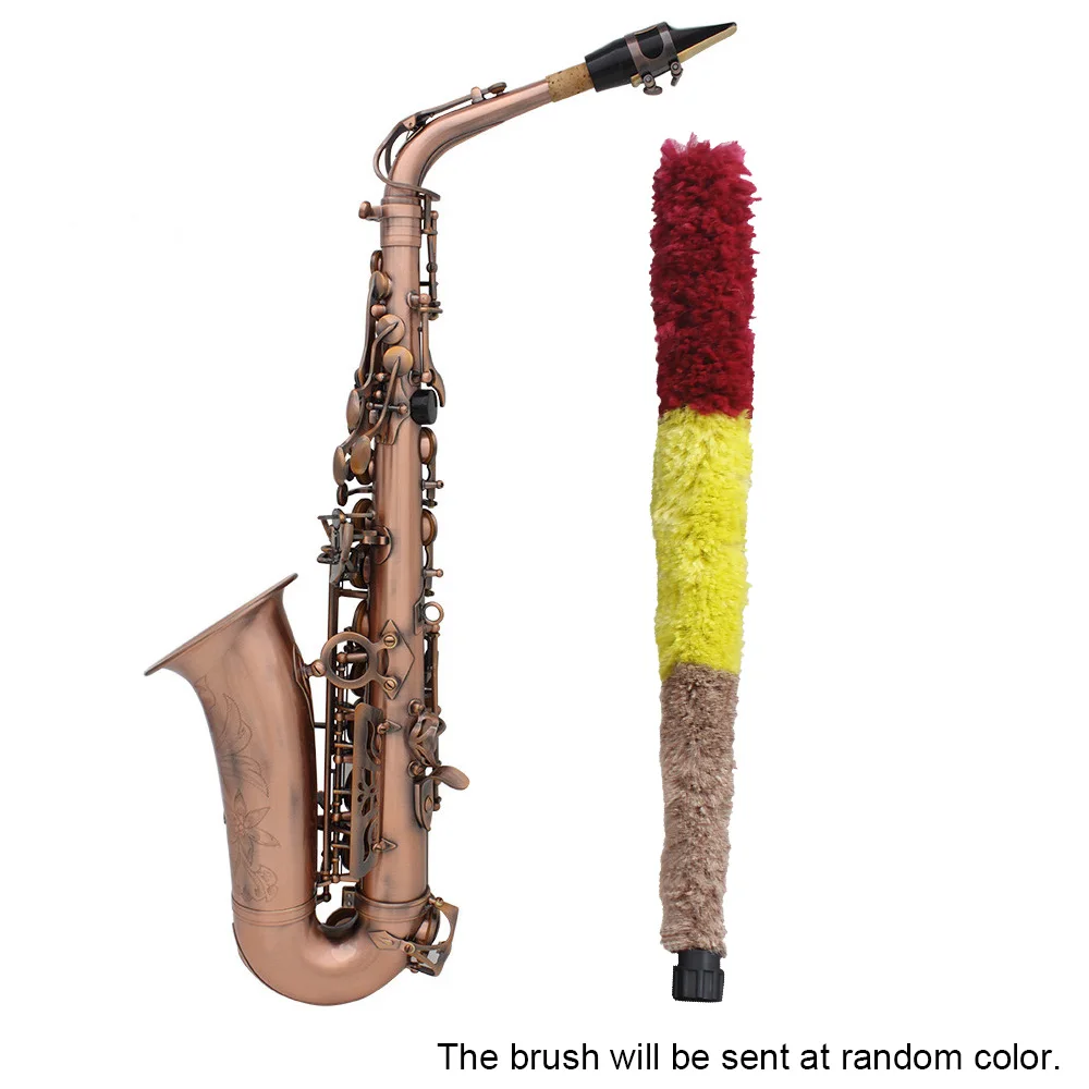 

Professional Red Bronze Bend Eb E-flat Alto Saxophone Sax Abalone Shell Key Carve Pattern with Case Gloves