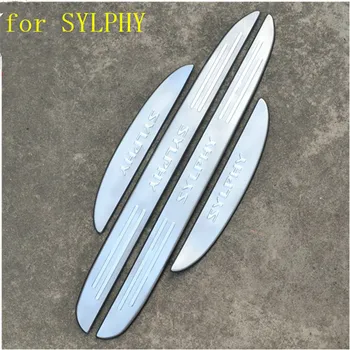 

Car styling Stainless Steel DOOR SCUFF SILL PANEL STEP PLATE Cover Protector Plates Accessories for Nissan SYLPHY 2006-2012