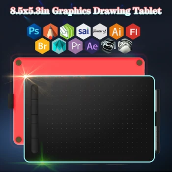 

Large Screen 8.5x5.3" Professional Graphics Drawing Digital Tablet Art Painting Board Reading Digital Drawing Pad 8192 Levels