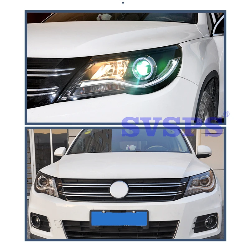Высокое качество автомобильный Стайлинг левая/правая фара для Volkswagen Tiguan 2009-2012