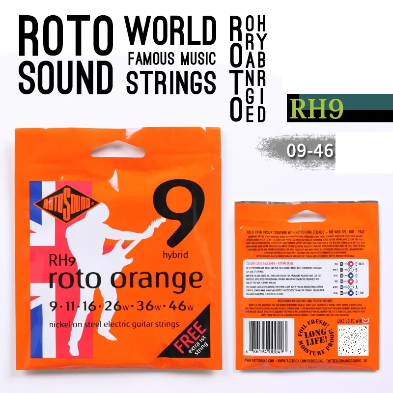 Premium Rotosound Electric Guitar Strings – Versatile Options for 6, 7 & 8-String Guitars