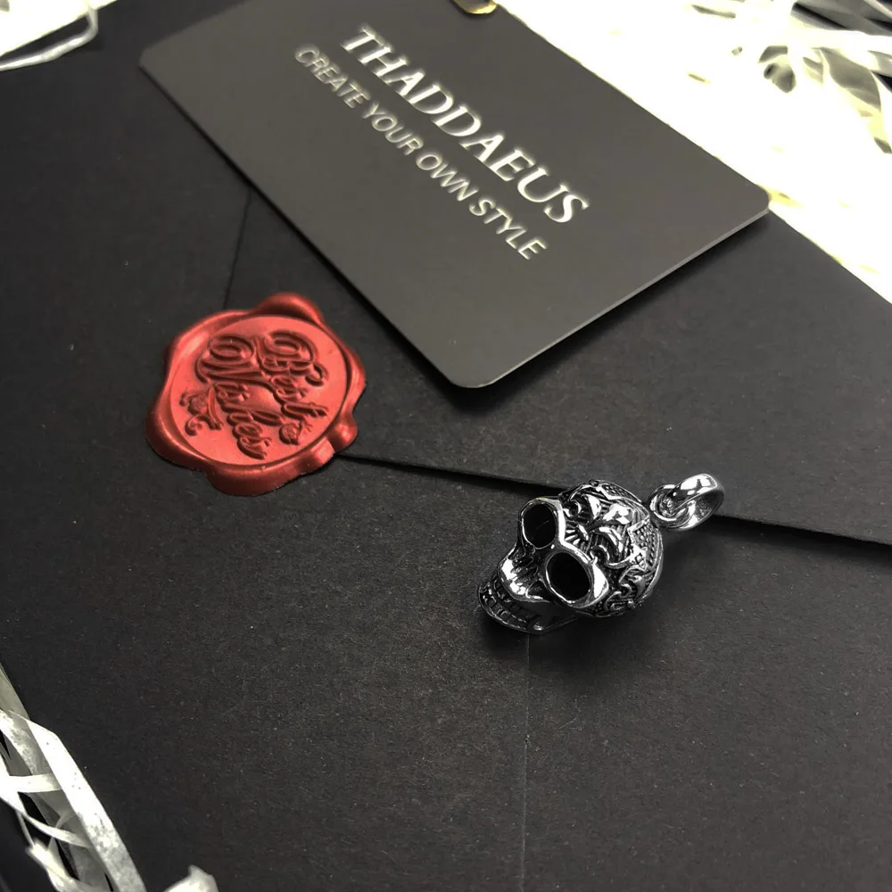 Кулон череп скелет, Зимняя мода ювелирные изделия Томас Bijoux 925 пробы серебряные аксессуары подарок для Ts женщин Rebel мужчин