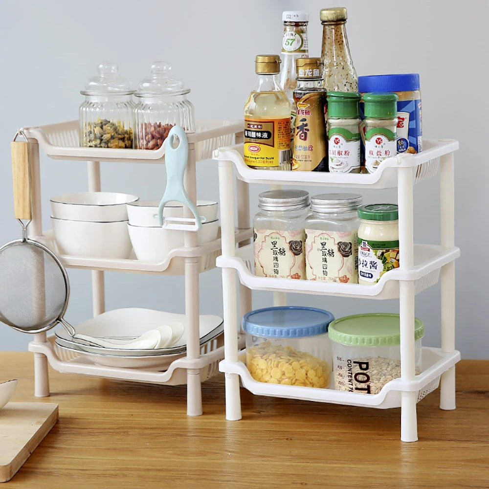 Plastic Shelf Storage Shelving Unit, 3 Tier Storage Organizer Rack  Bathroom, Stackable Kitchen Organizer Tower Shelves - China Plastic Holder  and Plastic Storage Organizer price