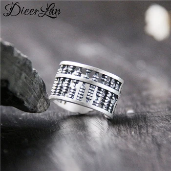 

Funny 925 Sterling Silver Big Beads Ring For Women Girls Gifts 100% Real Solid Silver Jewelry 2020