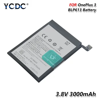 

BLP613 3000mAh Lithium Li-ion Cellphone Battery 3.8V 3000mAh Phone Battery + Row Line For OnePlus 3(One Plus Three) Smart Phone