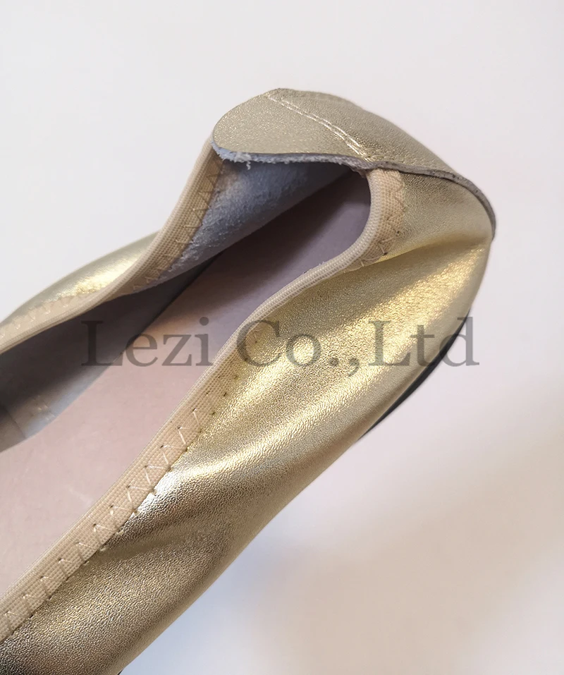 Extraordinary Flat Gold Metallic BallerinasMail order