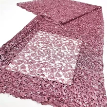 

African Lace Fabric 2021 Embroidered Nigerian Laces Fabric Bridal High Quality French Lace Fabric For Wedding dress CD-200