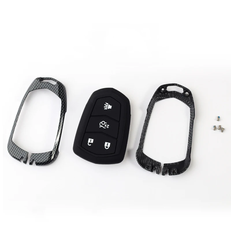 Чехол для ключей автомобиля Cadillac Escalade ATS CTS XTS SRX XT5 BLS 4 кнопки Cadillac ATS STS DTS XTS ATS-L XLS CTS 28T CTS-V Coupe