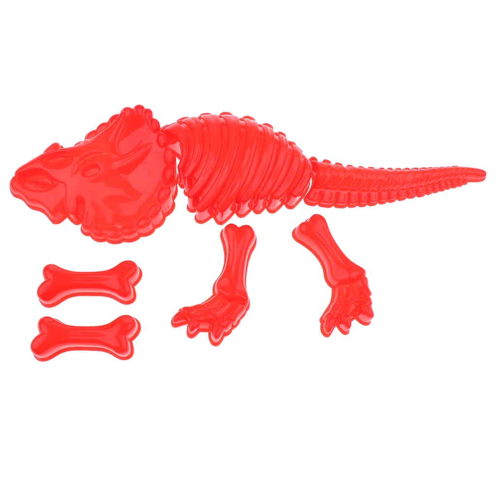 7pcs Mini Dinosaur Skeleton Sand Molds Beach Kids Fun Activity Toys