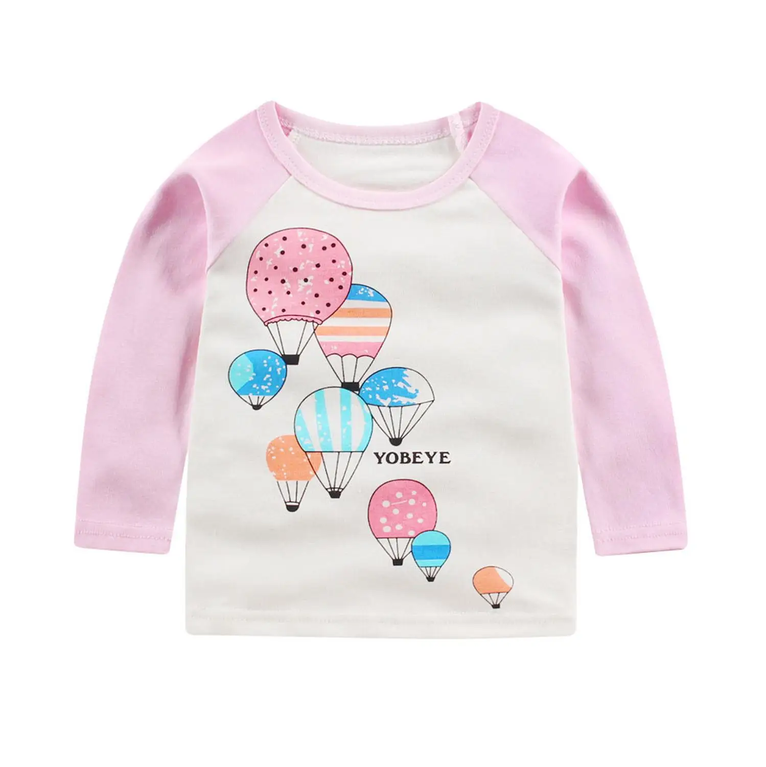 1pcs Top Детские пижамы, комплект одежды для мальчиков и девочек, комплект одежды для сна с героями мультфильмов детские хлопковые Пижамные комплекты из 2 предметов: футболка с длинными рукавами+ штаны - Цвет: 1pcs Top
