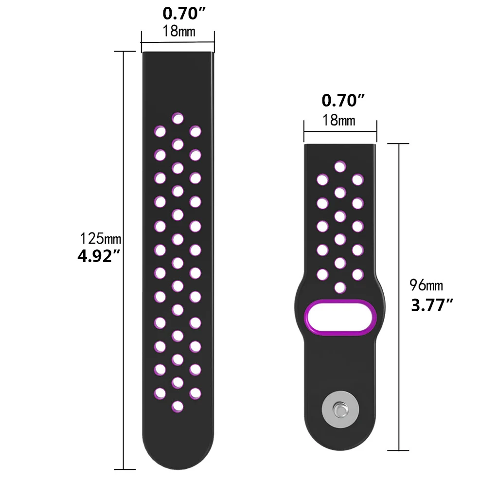 Двухцветный мягкий силиконовый ремешок для часов samsung Galaxy Fit R370