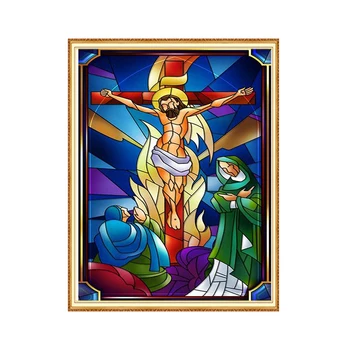 

MEIAN Diamond Painting Embroidery Cross-Stitch Religion Jesus Mosaic Full Round/Square Drill Rhinestones Home Decor