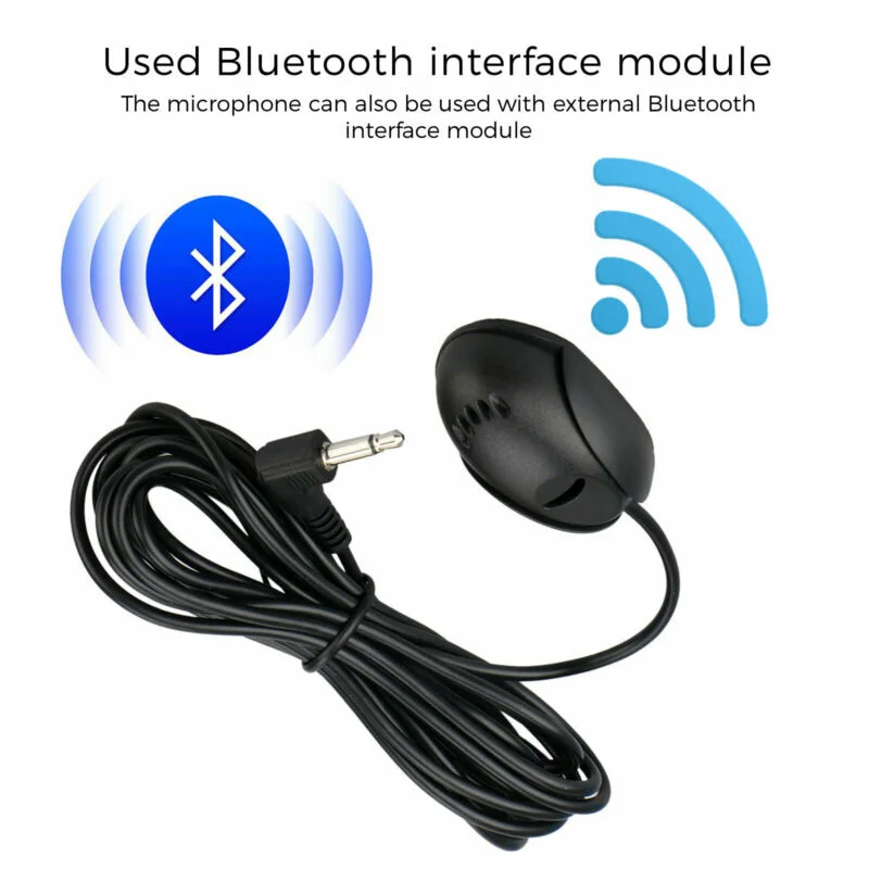 1 шт., автомобильный бочонок черный микрофон громкой связи Bluetooth Mic 50 Гц-20 кГц, пригодный для sony модели в приборную панель автомобиля Радио Стерео gps DVD ноутбук 3,5 мм