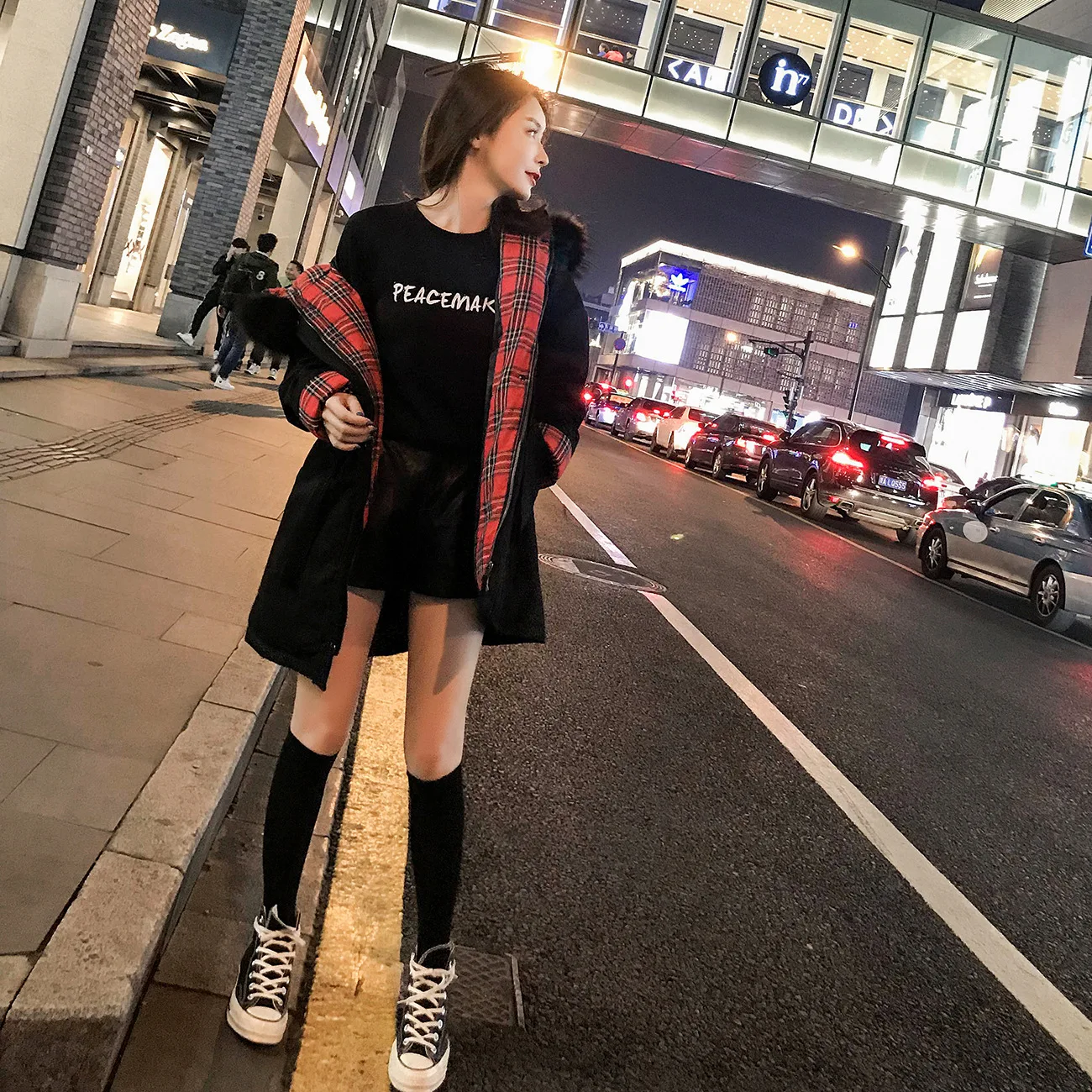 

Cotton Coat Women's 2018 New Style Winter Korean-style Loose-Fit Students Coat CHIC Thickening Large Fur Collar INS Cotton Coat