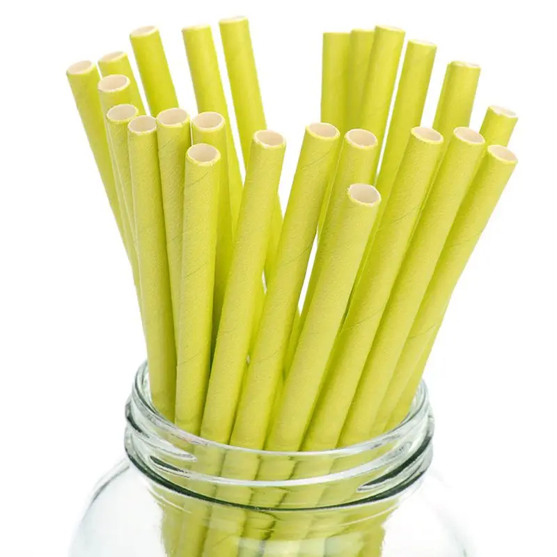 Colored Paper Straws, Baby Shower, Birthday, Christmas, Wedding Party, Decoration, Kitchen, 25 Disposable