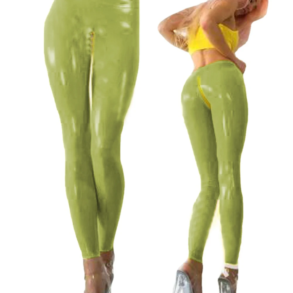 Women Sexy Shiny Pu Leather Leggings 