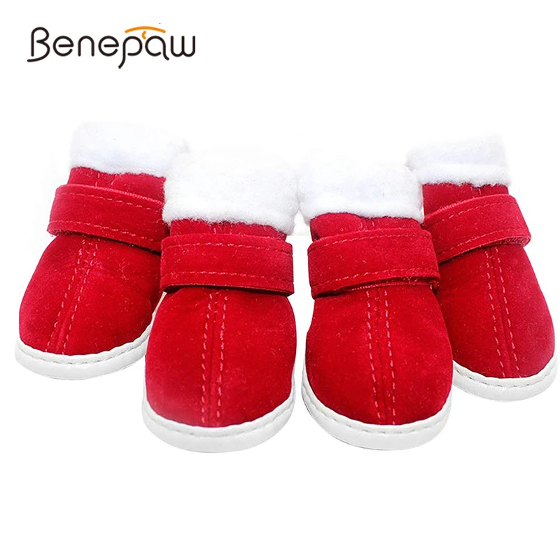 Флисовая зимняя обувь для собак Benepaw теплые регулируемые удобные