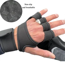 Women Men Weight Lifting Fitness Gloves Gel Full Palm Protection Gym Workout Protector Gloves Training Power Lifting Equipment