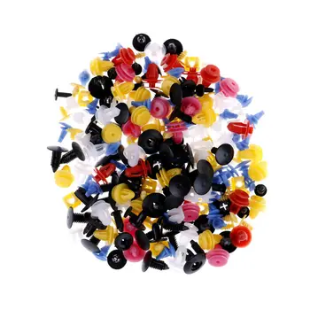 

200pcs Fastener Clips Plastic Mixed Auto Car Fender Trim Rivet Accessories