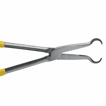 

Long Nose Spark Plug Plier Cable Clamp Tool Silver Accessory Parts Replacement