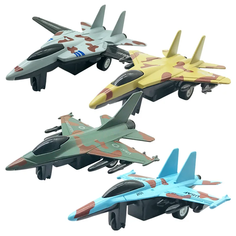 

Alloy Models Toy Model Camouflage Alloy Military Warrior Fighter Plane Model Airplane Plane Toy Set Combination