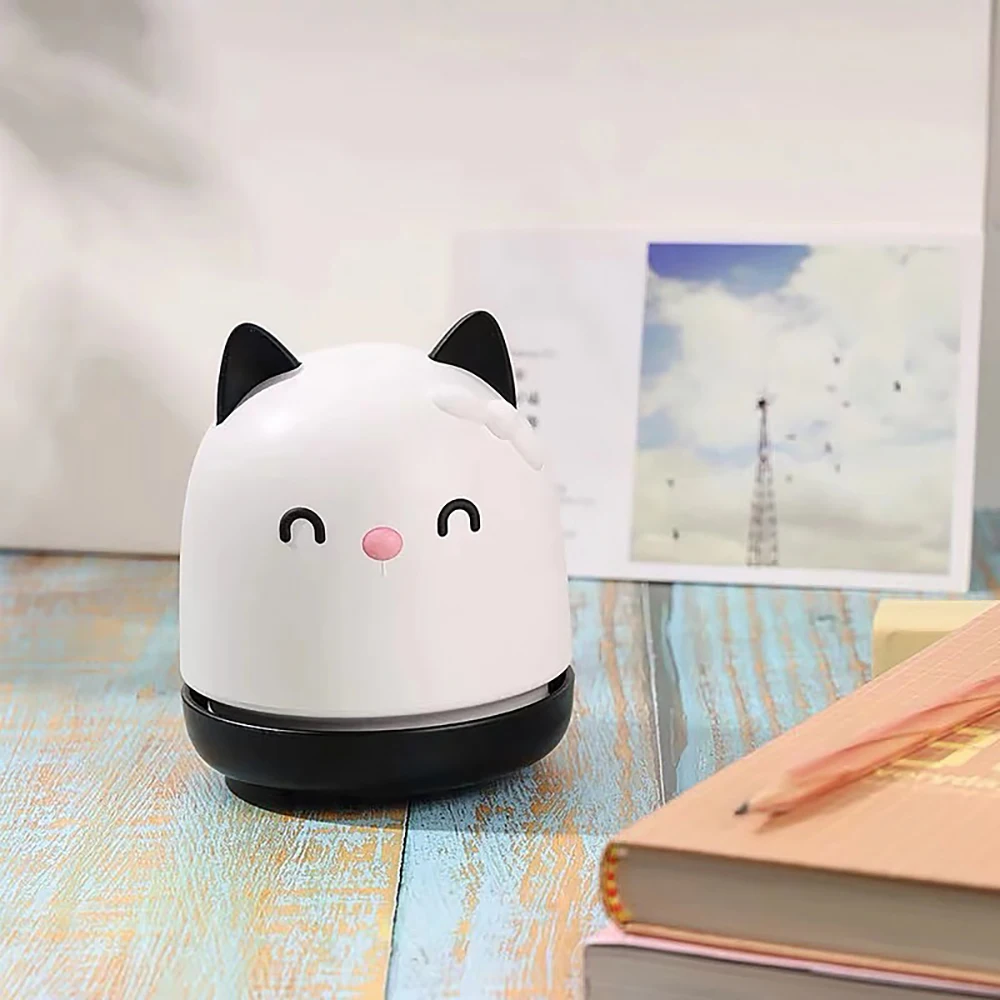 Новый Настольный пылесос в форме милой кошки с USB-интерфейсом перезаряжаемый