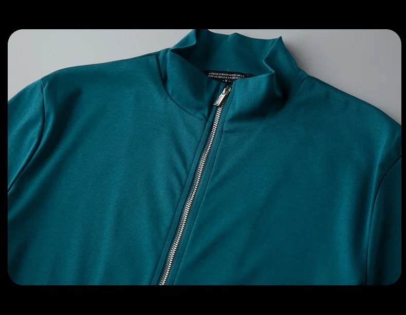 manga curta com zíper colarinho mercerizado algodão chefe polo camisas