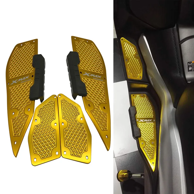 Мотоциклетные X MAX подставки для ног педали пластины педалей для Yamaha XMAX 300 XMAX 400 XMAX 250 XMAX 125 XMAX аксессуары