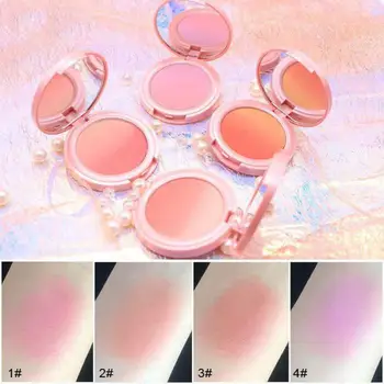 

NOVO Brand Gradient Color Blush Powder Make Up Palette Natural peach Colors Face Blusher Cheek Makeup 3D Contour Face Cosmetics