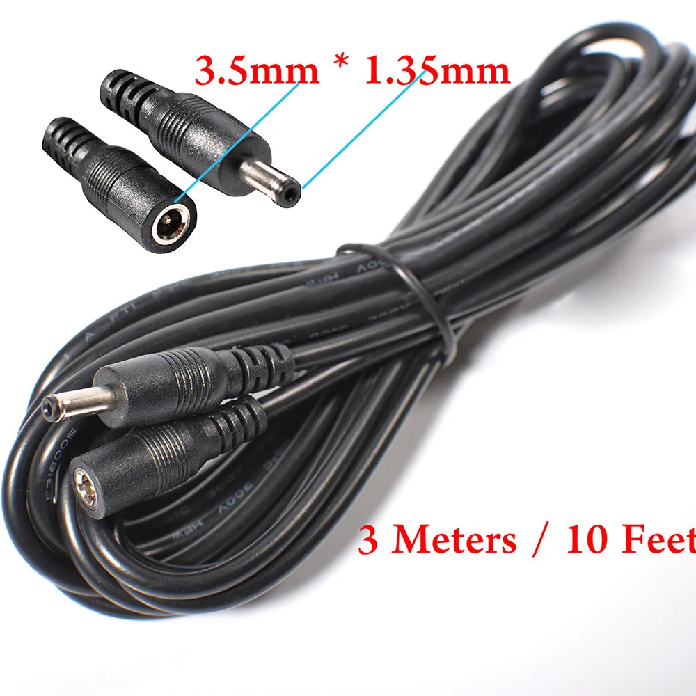 10 футов DC 5V удлинитель питания шнур для CCTV камеры безопасности кабель черный N |