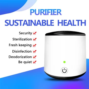 

USB Rechargeable Air Purifier Mini Ozone Generator Deodorizer Portable Negative Ion Air Cleaner for Fridge Sterilization