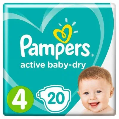 Подгузники Pampers Active Baby 4(8-14 кг) 20 шт