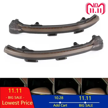 

Dynamic LED Turn Signal Light EMARK Smoked Side Mirror Sequential Blink Turn Signal Lights For VW MK7 Golf 7 GTI Car Styling