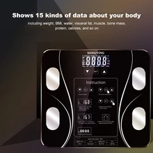 Lichaamsvet Schalen Intelligente Elektronische Weegschaal Digitale Bmi Schaal Water Massa Gezondheid Lichaam Samenstelling Analyzer Monitor