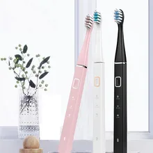 1 шт Акустическая электрическая зубная щетка Беспроводная Индукционная интеллектуальная Водонепроницаемая мягкая электрическая зубная щетка для отбеливания зубов