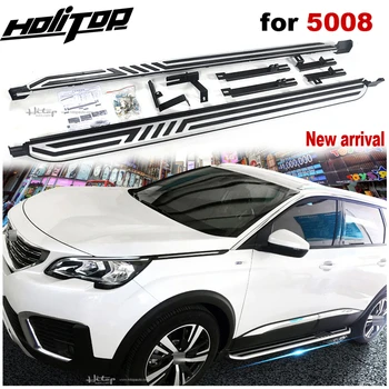 

New arrival running board side step side bar Pedal for Peugeot 5008.thick aluminum alloy.ISO9001 quality,free shipping to Asia.
