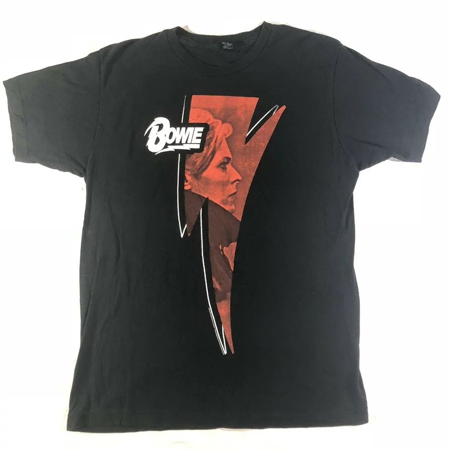 

David Bowie Music 2019 Black T Shirt Size Large Short Sleeves Tee Tee Tshirt Tee Shirt