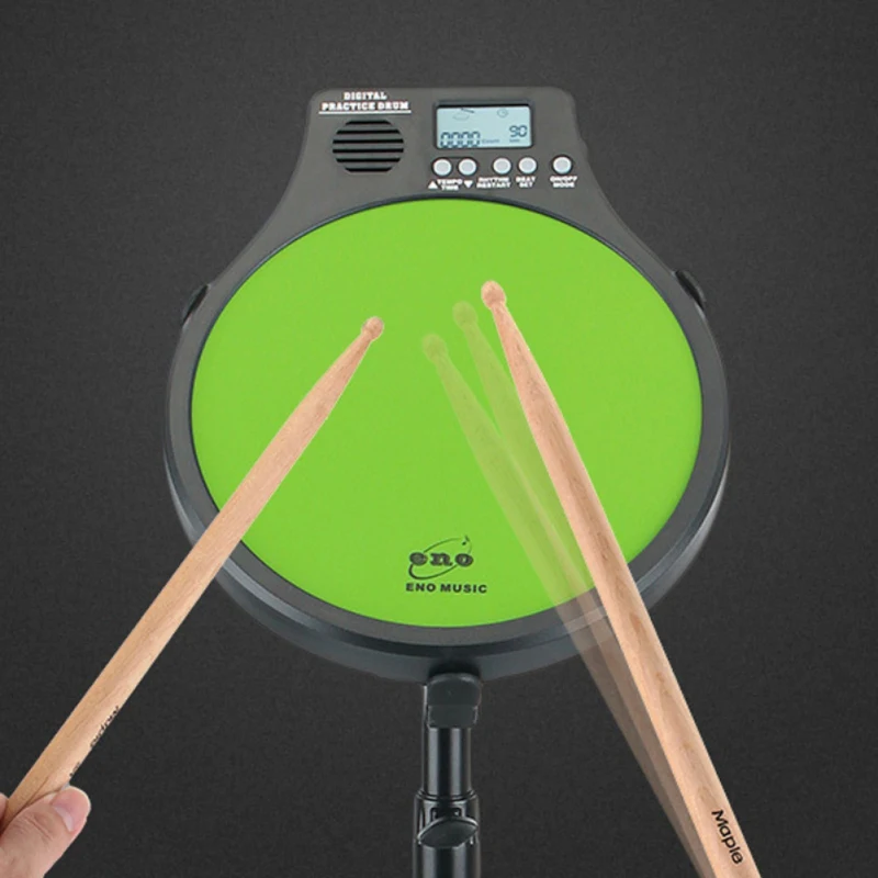 Quality Digital Electronic Drum Pad Portable Training Practice Metronome Counter Popular Drum Traning Tools